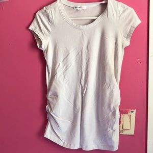 White maternity shirt